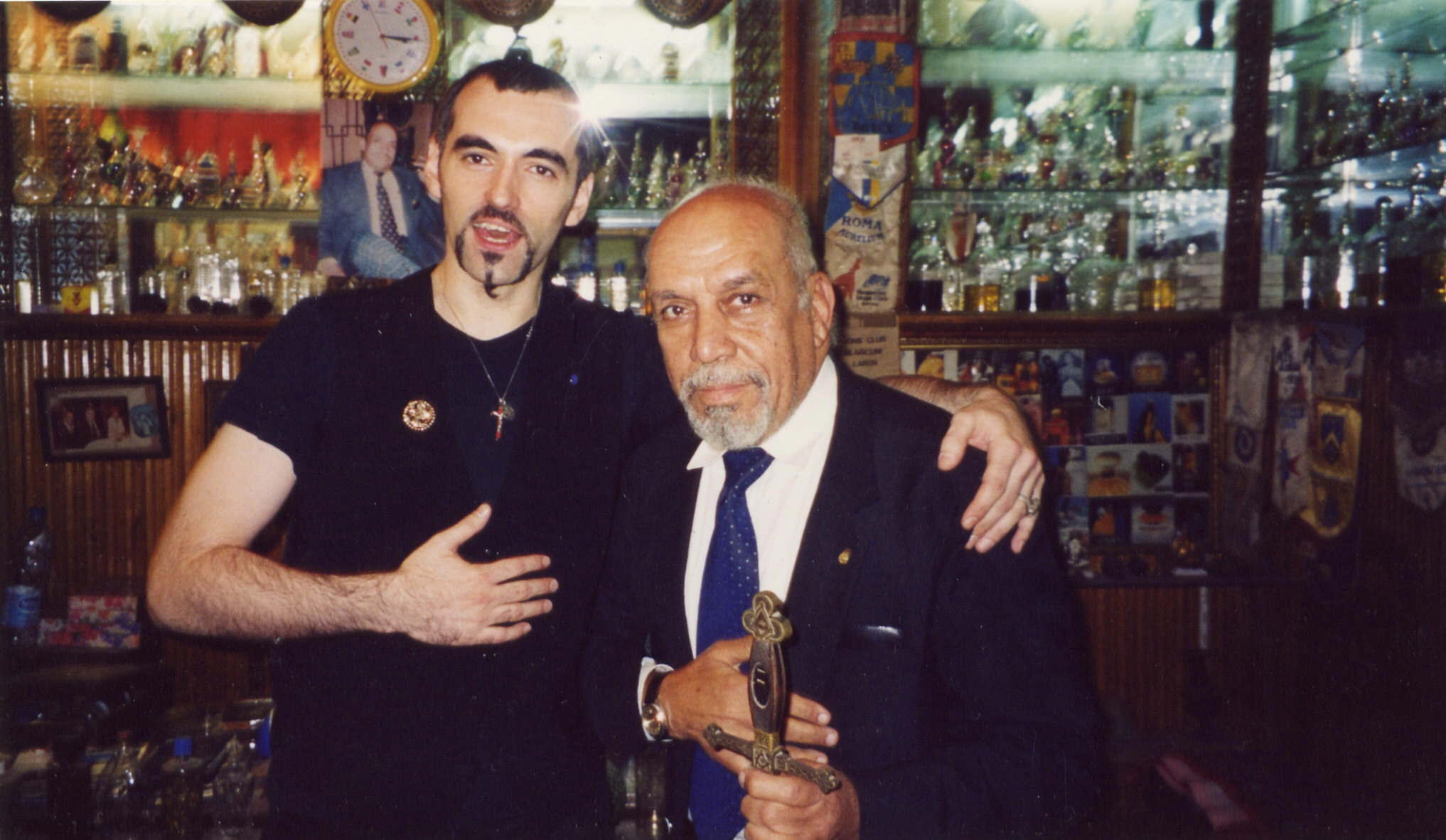 Leo Zagami (left) and Mohamed F. El Gabri from Club of Rome (right)